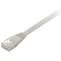 カテゴリー6 フラットLANケーブル より線 1m アイボリー GH-LC6F1V