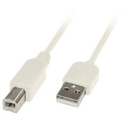 USB2.0ケーブル A-B アイボリー 1m GH-U2B/1V