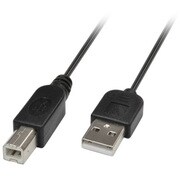 USB2.0スリムケーブル A-Bブラック 2m GH-U2SB/2K