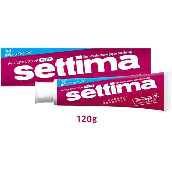 セッチマ はみがき スペシャル 薬用 スタンディングタイプ 120g [歯磨き粉 医薬部外品 ホワイトニング フッ素配合 むし歯予防 週2～3回のスペシャルケア]