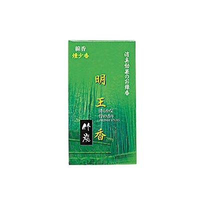 明王香 竹炭　煙少香　約100g [お線香]