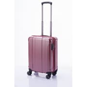 ツイン カーボンファイバー調スーツケース Sサイズ 旅行日数目安：1～2泊 33.5L TSAロック搭載 機内持ち込み可 カーボンレッド 85-75323
