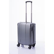 ツイン カーボンファイバー調スーツケース Sサイズ 旅行日数目安：1～2泊 33.5L TSAロック搭載 機内持ち込み可 カーボンシルバー 85-75324