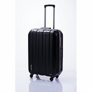 マスキュラーグレーフレーム 超軽量スーツケース Mサイズ 旅行日数目安:2~3泊 56L TSAロック搭載 ブラック 85-75204