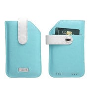 N21-D0LB [革製 薄青 iPhone 4/4S/5用]