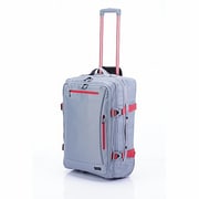 スリム 折りたたみ式キャリーケース 旅行日数目安:2~3泊 43.5L TSAロック搭載 グレー 85-75404