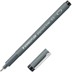 水性サインペン ピグメントライナー 0.5mm ブラック 308 05-9