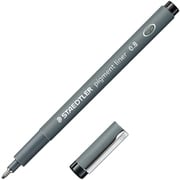 水性サインペン ピグメントライナー 0.8mm ブラック 308 08-9