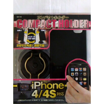 CH-10 [モバイルコンパクトカーホルダー iPhone4S用 ブラック]