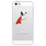 iPhone5クリアカバー サムライ/RD [iPhone 5用]