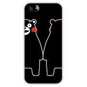 iPhone5カバー くまモンの覗き見だモン!BK [iPhone SE/5s/5用]