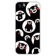 iPhone5カバー くまモンがいっぱいだモン!マルパターンBK [iPhone SE/5s/5用]