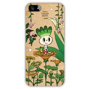 iPhone5カバー フラワー/はくさい君 [iPhone 5用]