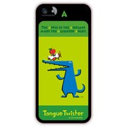 iPhone5カバー A:アリゲーター/アルファベットシリーズ [iPhone 5用]