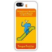 iPhone5カバー E:エレファント/アルファベットシリーズ [iPhone 5用]
