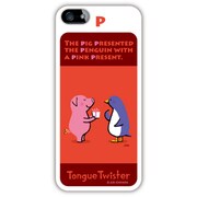iPhone5カバー P:ペンギン/アルファベットシリーズ [iPhone 5用]