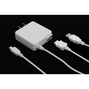 QM-020WH [2台同時充電ACチャージャー FOMA/microUSB]