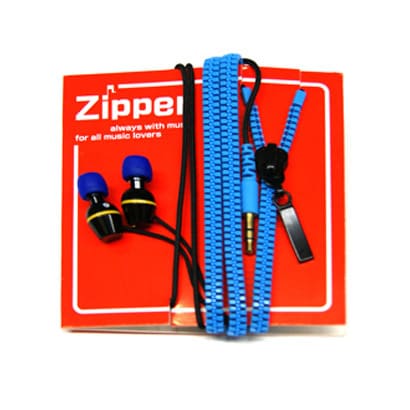 Zipper ステレオイヤホン BL [ジッパースタイルイヤホン]