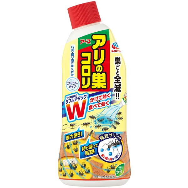 殺虫剤 アリ用 アリの巣コロリ シャワータイプ 500mL