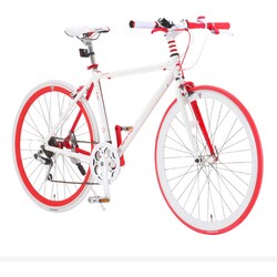RAYCHEL JAPAN ピストバイク 700C ホワイト/レッド Amazon | Raychell+(レイチェルプラス) ロードバイク 700C R+714