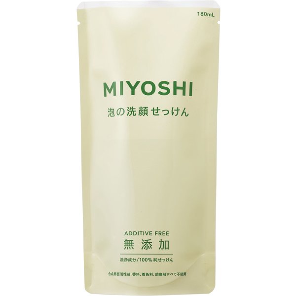 無添加泡の洗顔せっけん 詰替用 [180ml]