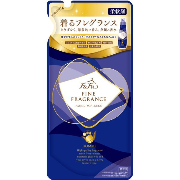 ファインフレグランス オム クリスタルムスクの香り 詰替 500ml [柔軟剤]