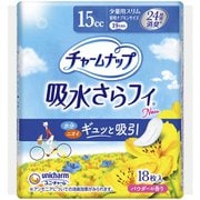 チャームナップ 吸水さらフィ 少量用 パウダーの香り 18枚入 [パンティライナー]
