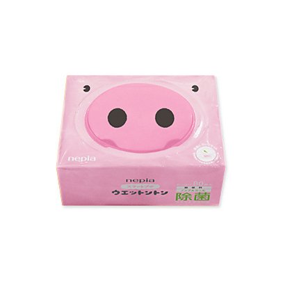 ウエットントン 除菌ウエットティシュ レギュラータイプ ノンアルコール 無香料 80枚