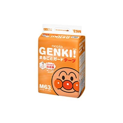 ネピアGENKI!まるごとガードMサイズ63枚 [ベビーオムツテープタイプMサイズ63マイ]
