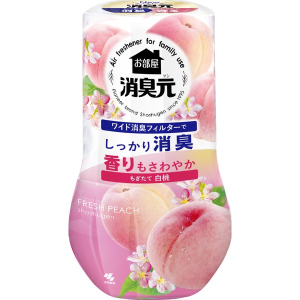 お部屋の消臭元 もぎたて白桃 消臭芳香剤 部屋用 置き型 400ml