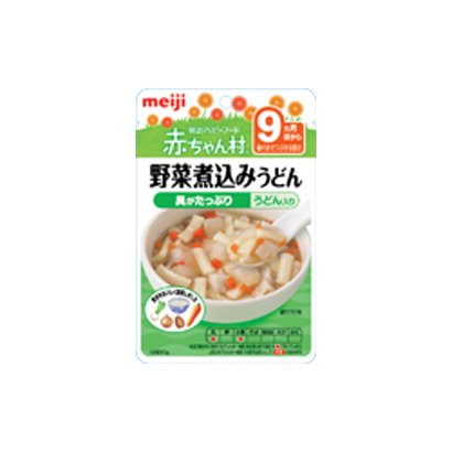 AP-09 ベビーフード 赤ちゃん村 レトルトパウチシリーズ 野菜煮込みうどん 80g [対象月齢：9ヶ月頃～]