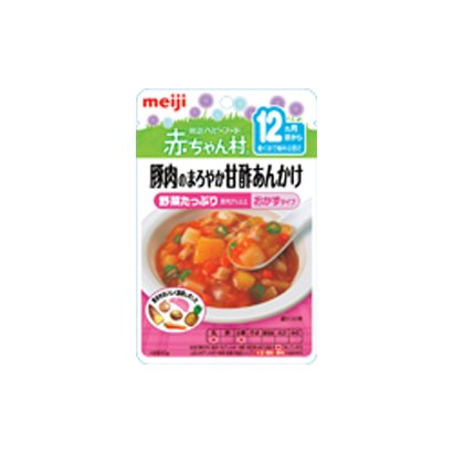 AP-21 ベビーフード 赤ちゃん村 レトルトパウチシリーズ 豚肉のまろやか甘酢あんかけ 80ｇ [対象月齢：12ヶ月頃～]