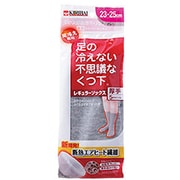 足の冷えない不思議なくつ下 レギュラーソックス 厚手グレー 23-25cm