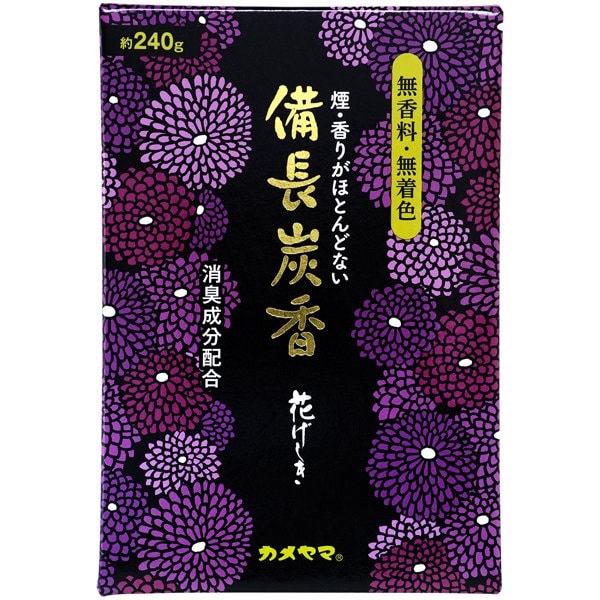 花げしき備長炭 徳用大型 240G [線香]