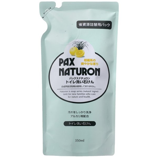 トイレ洗い石けん 詰替用 350ml 泡スプレー 柑橘 シトラス 無添加 天然由来100％