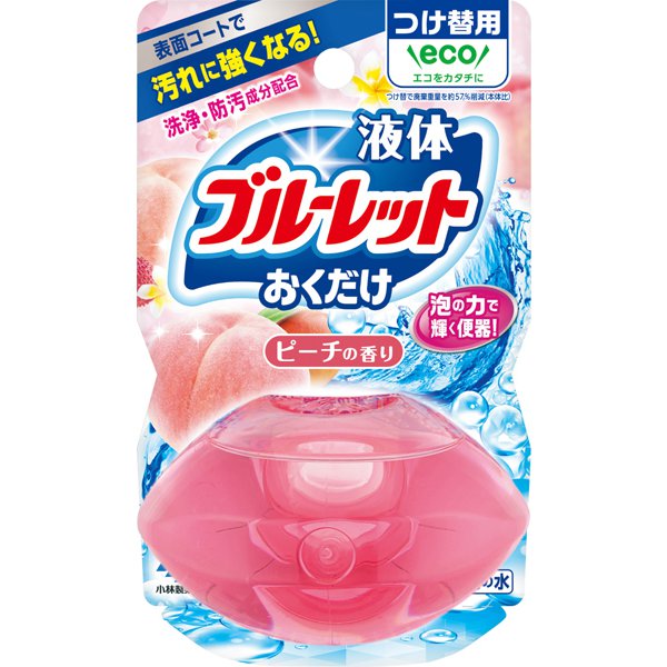 液体ブルーレットおくだけ ピーチの香り つけ替用 70ml [水洗トイレ用 洗浄剤]