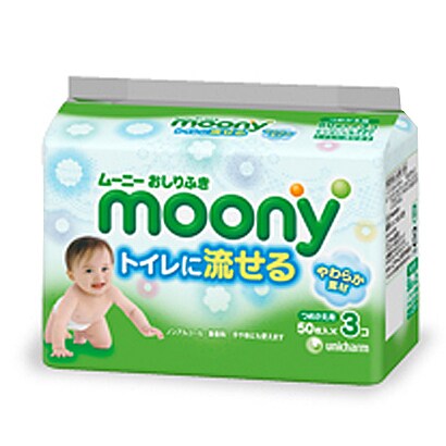 おしりふき トイレに流せるやわらか素材 つめかえ用 [50枚×3]