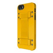 Hybrid Snap Case & Attachable Handstrap/Stand for iPhone 5 (Mustard) [iPhone用]
