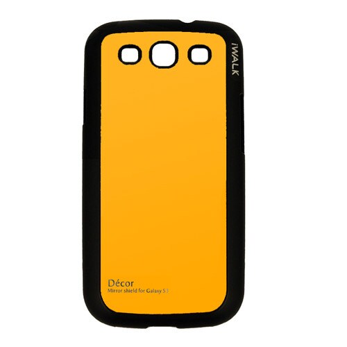 GalaxyS3用 iWALK Mirror Shield for GalaxyS3 Yellow