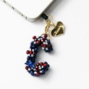 CLASKY Beads initial earphone jack C [イニシャル型イヤホンジャックピアス]