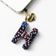 CLASKY Beads initial earphone jack H [イニシャル型イヤホンジャックピアス]