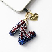 CLASKY Beads initial earphone jack N [イニシャル型イヤホンジャックピアス]