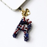 CLASKY Beads initial earphone jack R [イニシャル型イヤホンジャックピアス]