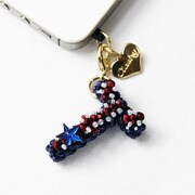 CLASKY Beads initial earphone jack T [イニシャル型イヤホンジャックピアス]