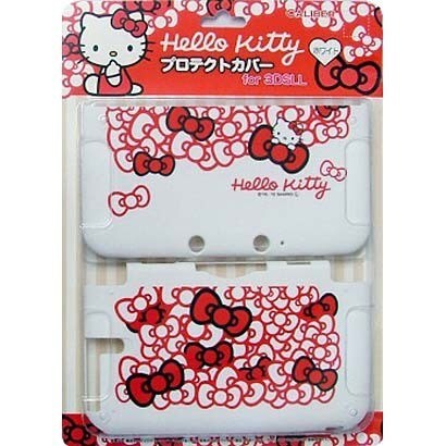 3DLP-WH ハローキティ プロテクトカバー for 3DSLL ホワイト [3DS LL用]