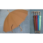 ポリエステル16本骨ジャンプ傘 55cm AW