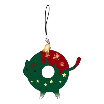 おかしなストラップ クリスマスどーにゃつ RED [キャラクターグッズ]