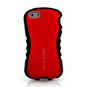M2354RD [iPhone5専用 はめるタイプのスマホカバー「Mfit WAVE BUMPER（ウェーブバンパー）」 レッド]