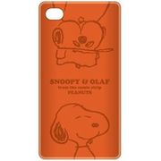 P-11462 [iPhone5ケース SNOOPY&OLAF オレンジ]