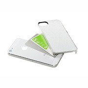 IC-CF-WHT-5 [ICカードジャケット for iPhone SE/5s/5用 カーボンフィニッシュ ホワイト 　]